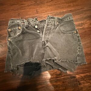 Levi's Black Jean Shorts for Women